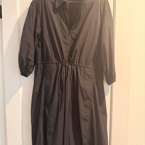 Uniqlo Black Long Sleeve Zip Dress from Japan